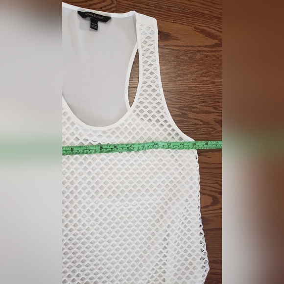SOLD! White Racerback tank top - Picture 3 of 5